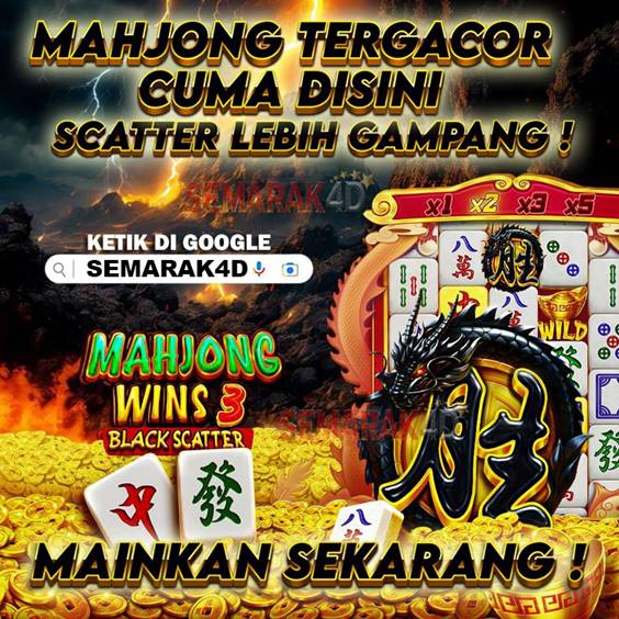 SEMARAK4D - Platform Gen-Z Hujan Scatter Hitam Slot Mahjong 3